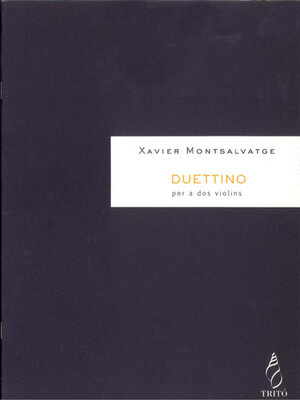 cover image of Duettino, de Xavier Montsalvatge